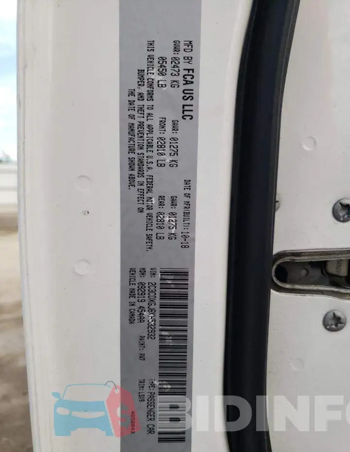 2C3CDXGJ6KH532932 Photo# 10