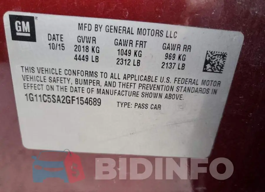 1G11C5SA2GF154689 Photo# 10