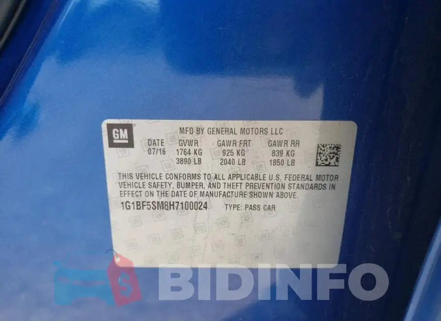 1G1BF5SM8H7100024 Photo# 10