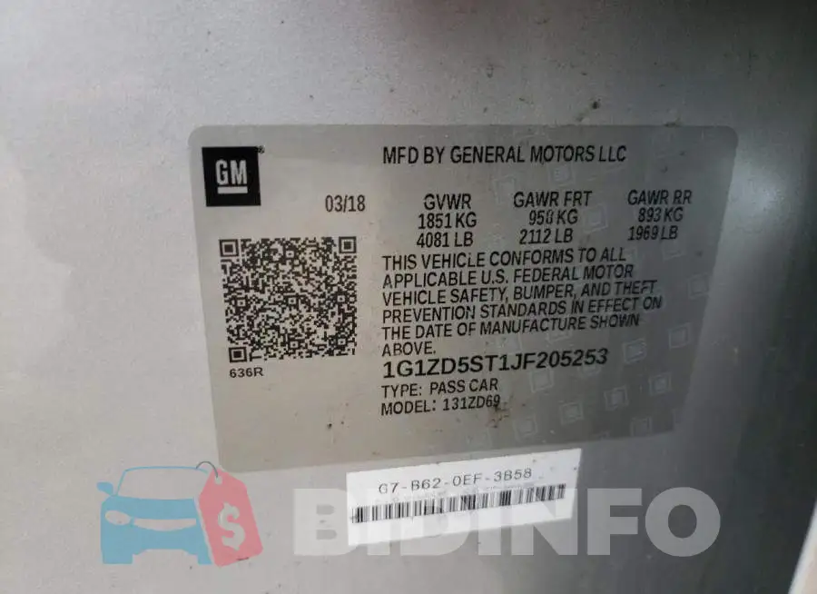 1G1ZD5ST1JF205253 Photo# 10
