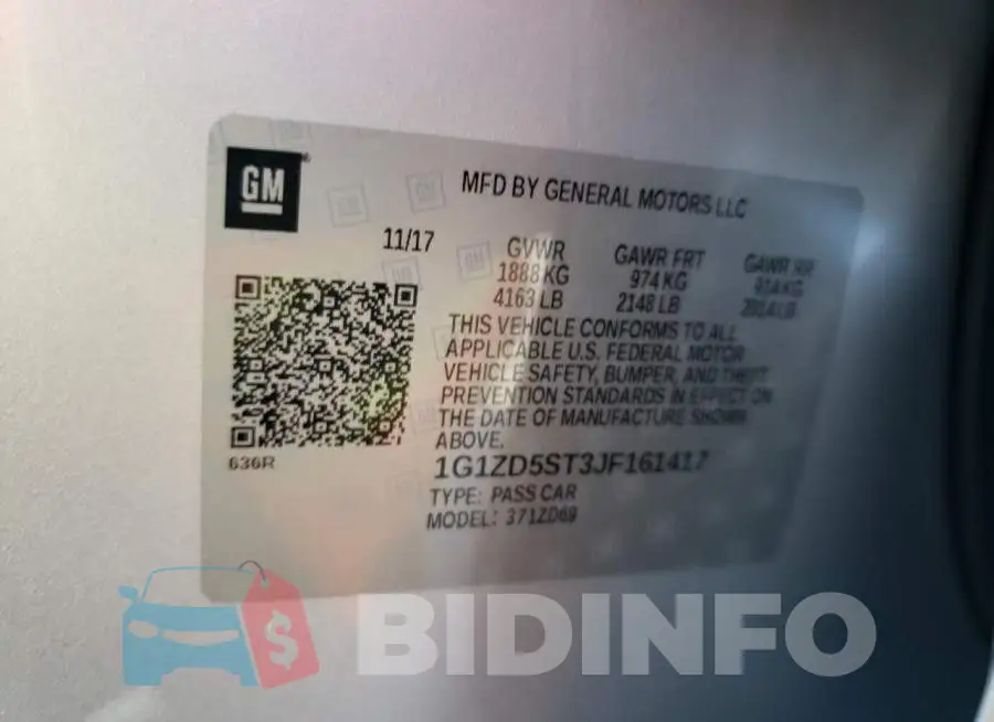 1G1ZD5ST3JF161417 Photo# 10