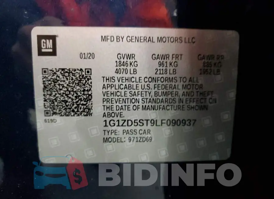 1G1ZD5ST9LF090937 Photo# 12