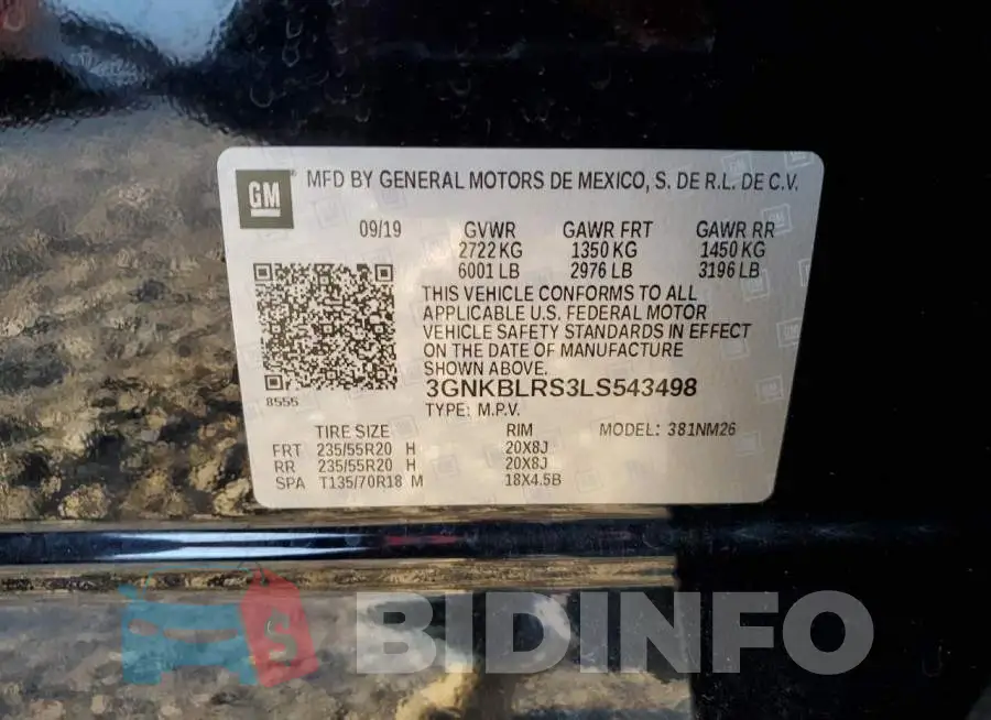 3GNKBLRS3LS543498 Photo# 10