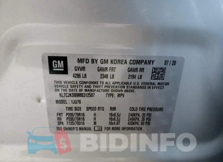KL7CJKSB9MB312507 Photo# 10