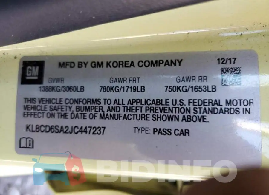 KL8CD6SA2JC447237 Photo# 10