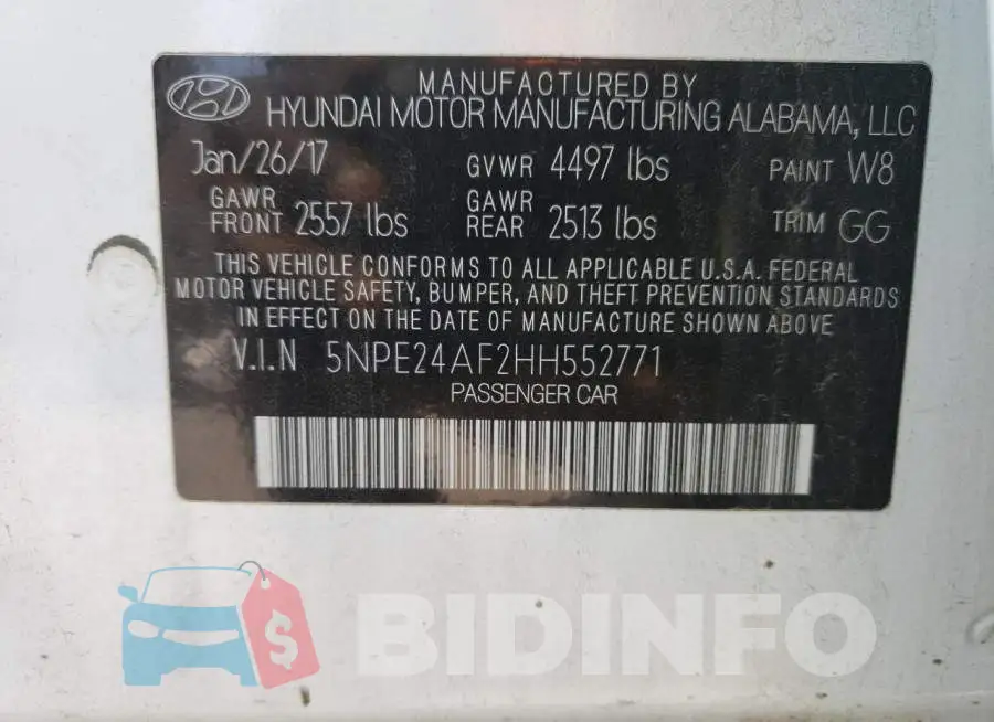 5NPE24AF2HH552771 Photo# 10