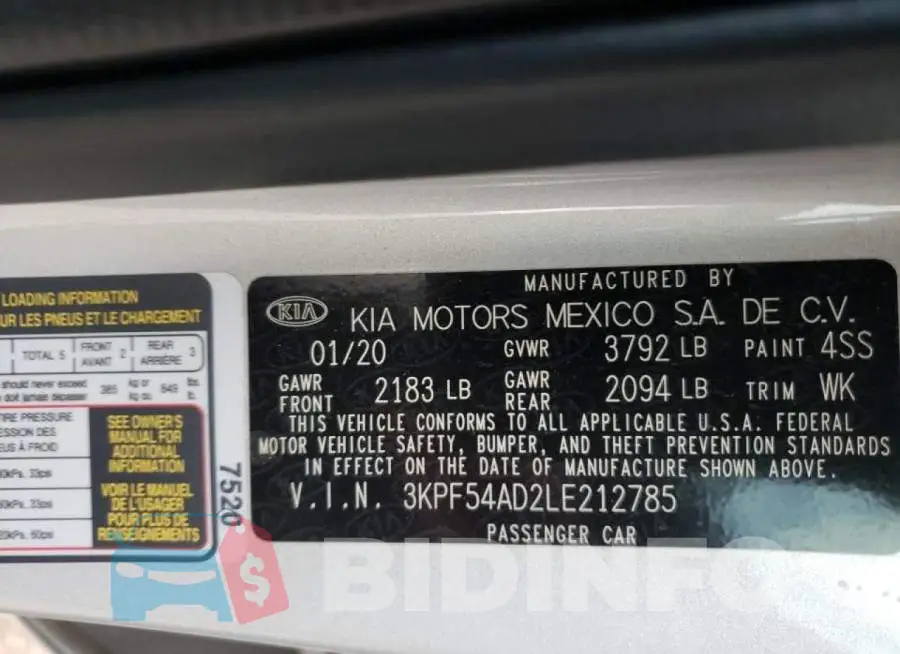 3KPF54AD2LE212785 Photo# 10