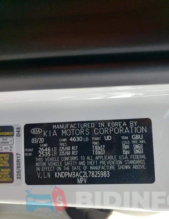 KNDPM3AC2L7825983 Photo# 10