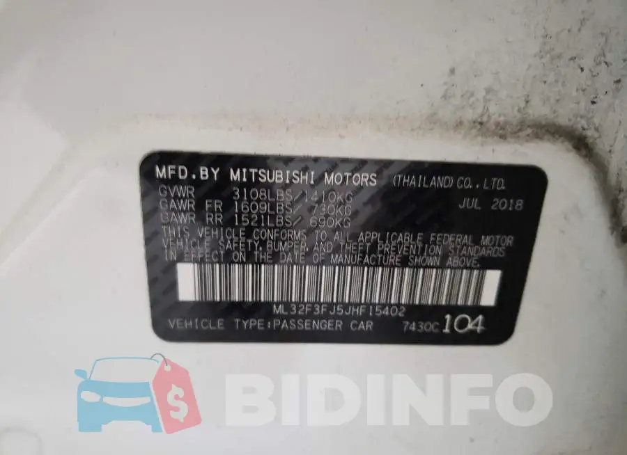 ML32F3FJ5JHF15402 Photo# 10