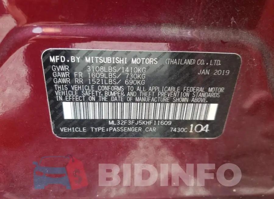 ML32F3FJ5KHF11609 Photo# 10