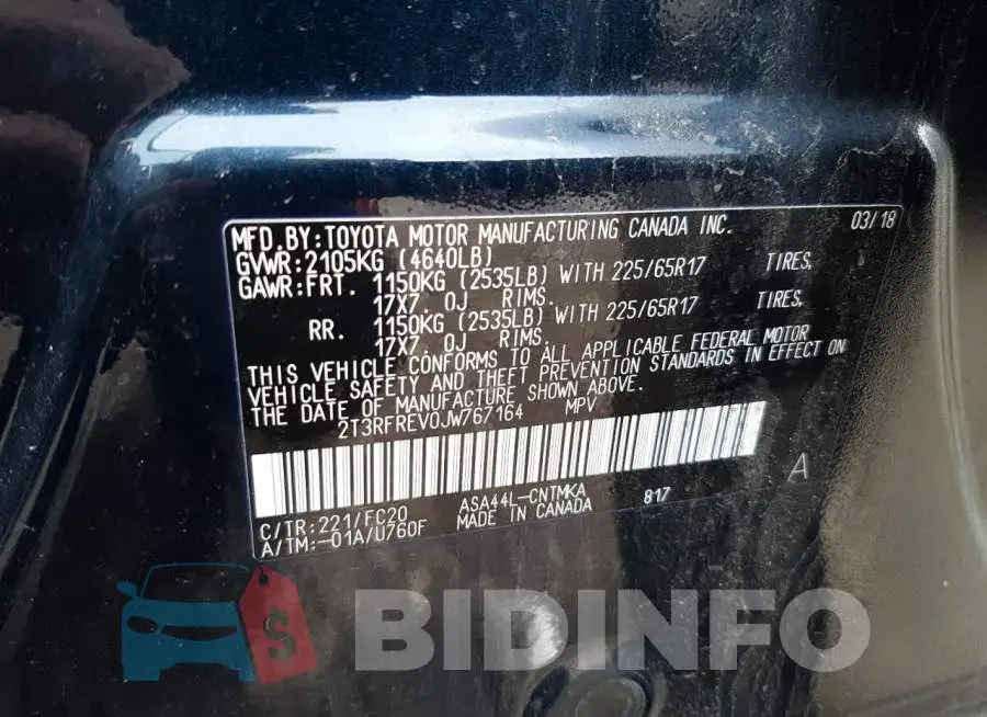 2T3RFREV0JW767164 Photo# 10