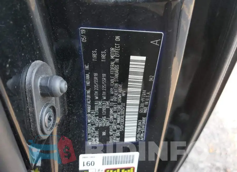 5TDYZ3DCXLS025732 Photo# 10