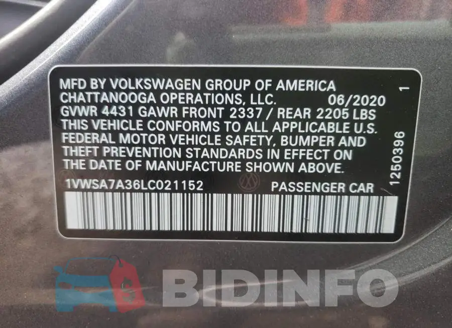 1VWSA7A36LC021152 Photo# 10