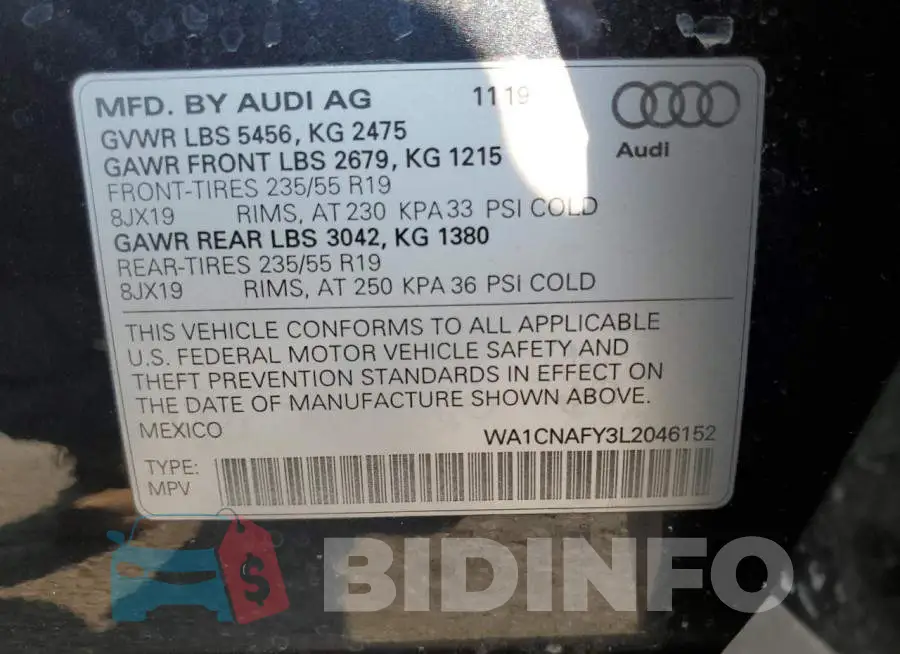 WA1CNAFY3L2046152 Photo# 10
