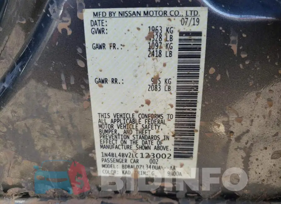 1N4BL4BV2LC123002 Photo# 10