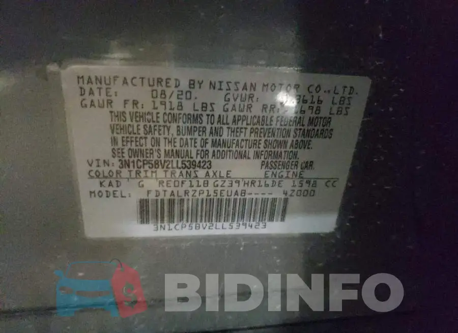 3N1CP5BV2LL539423 Photo# 12