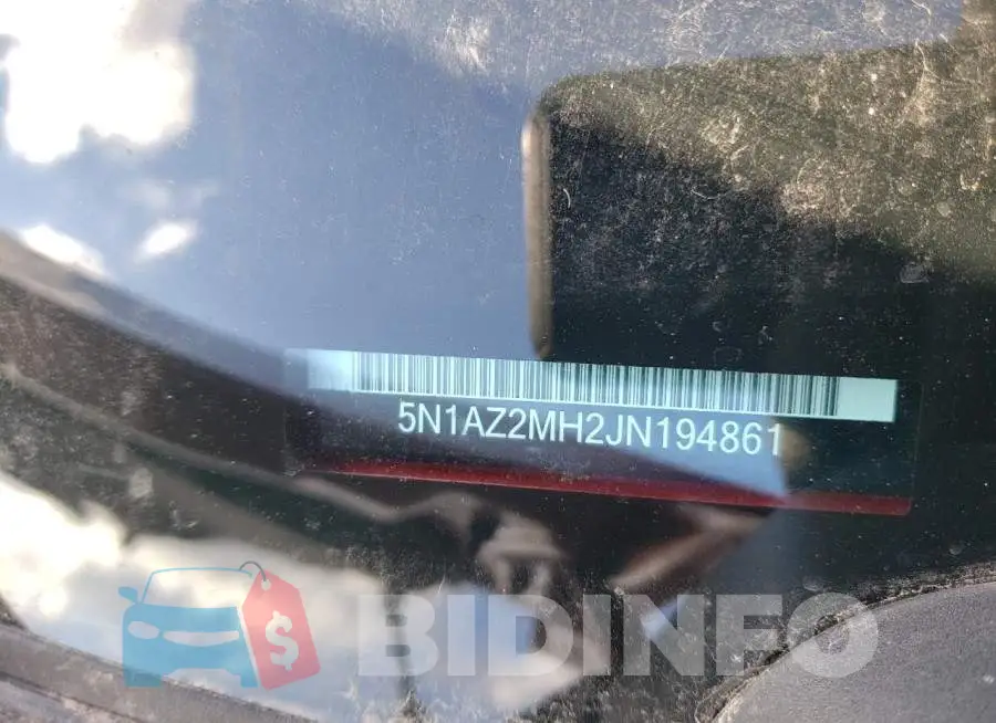 5N1AZ2MH2JN194861 Photo# 13