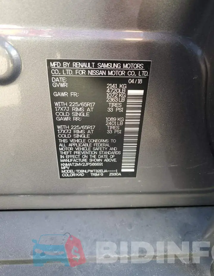 KNMAT2MV2JP586691 Photo# 10
