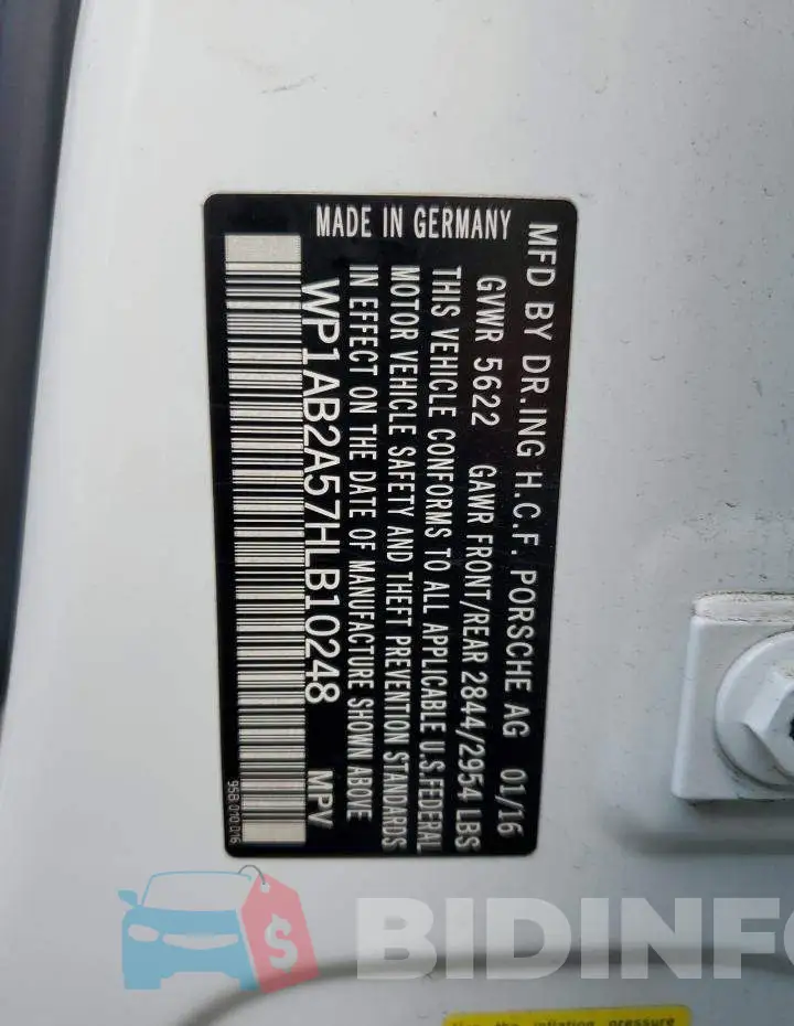 WP1AB2A57HLB10248 Photo# 10