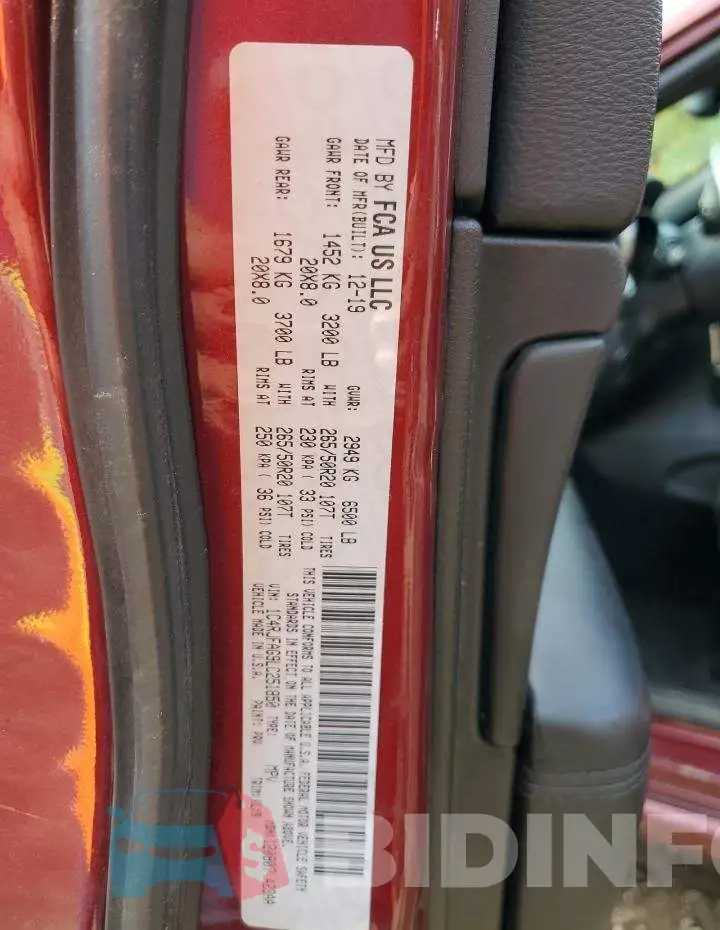 1C4RJFAG9LC251850 Photo# 10