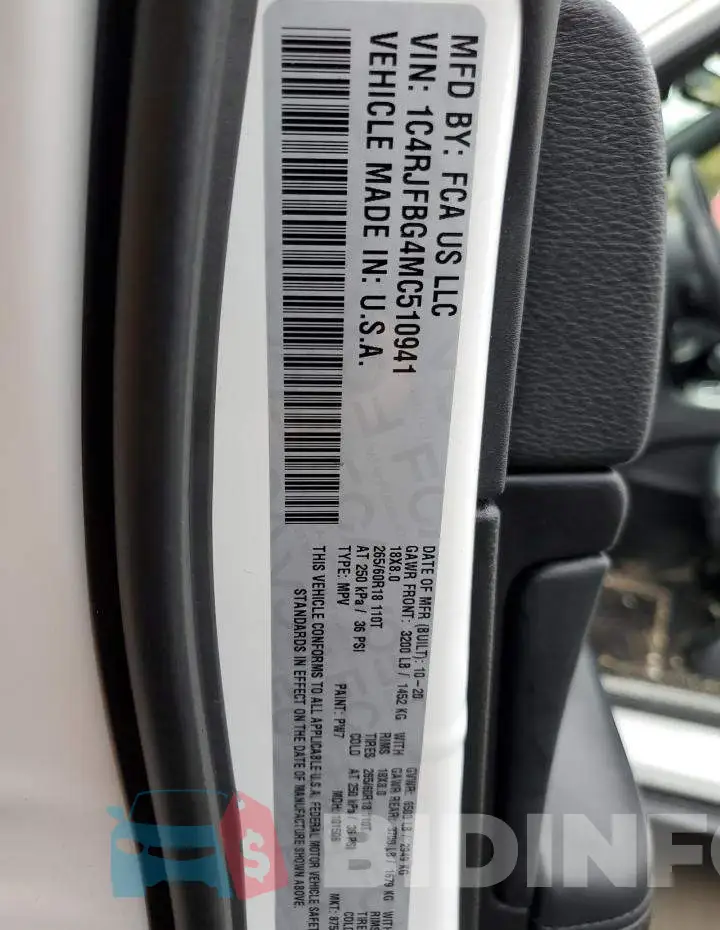1C4RJFBG4MC510941 Photo# 10