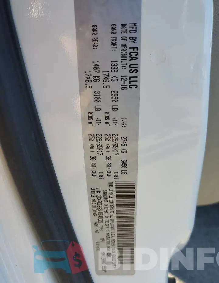 2C4RDGBG5HR649521 Photo# 13