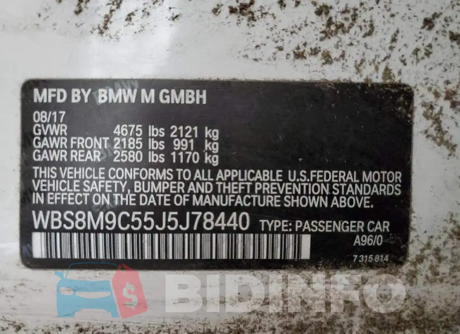 WBS8M9C55J5J78440 Photo# 10