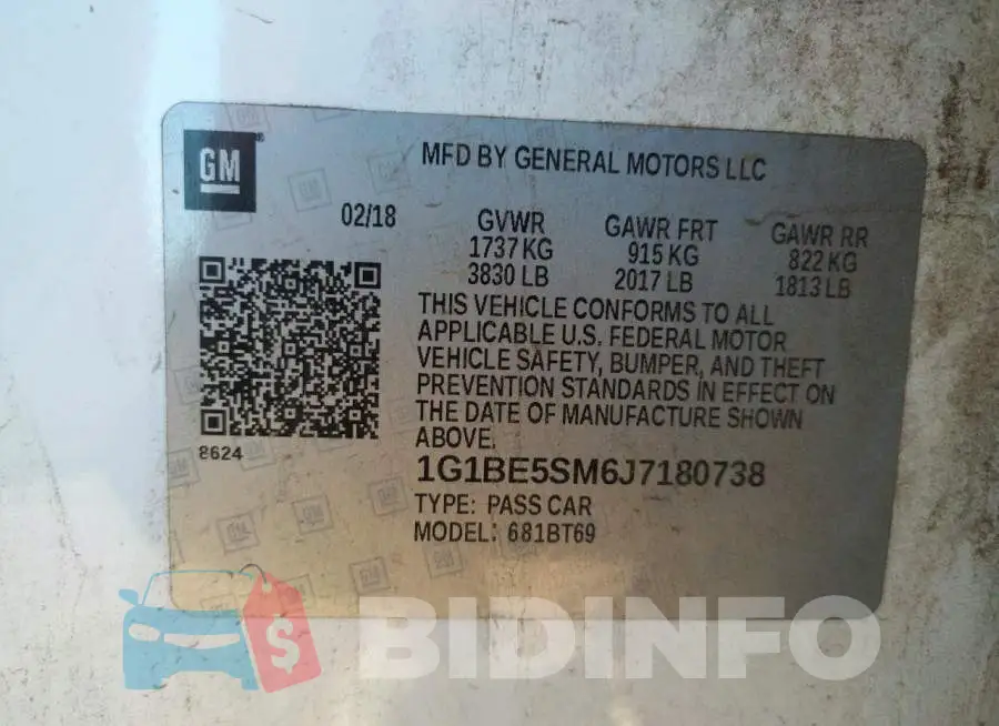 1G1BE5SM6J7180738 Photo# 10