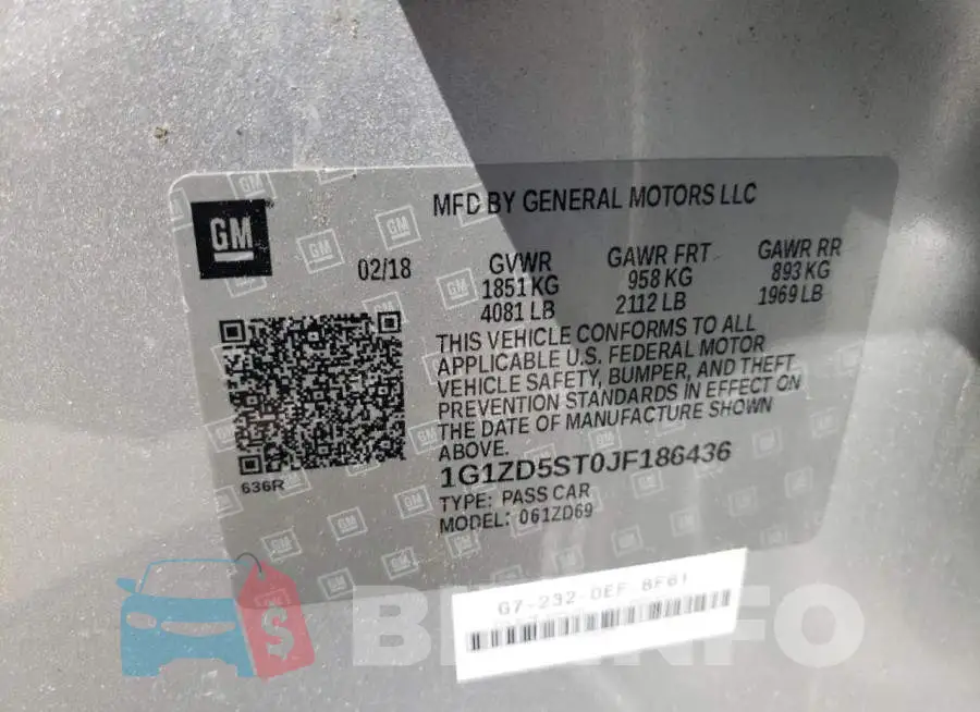 1G1ZD5ST0JF186436 Photo# 10