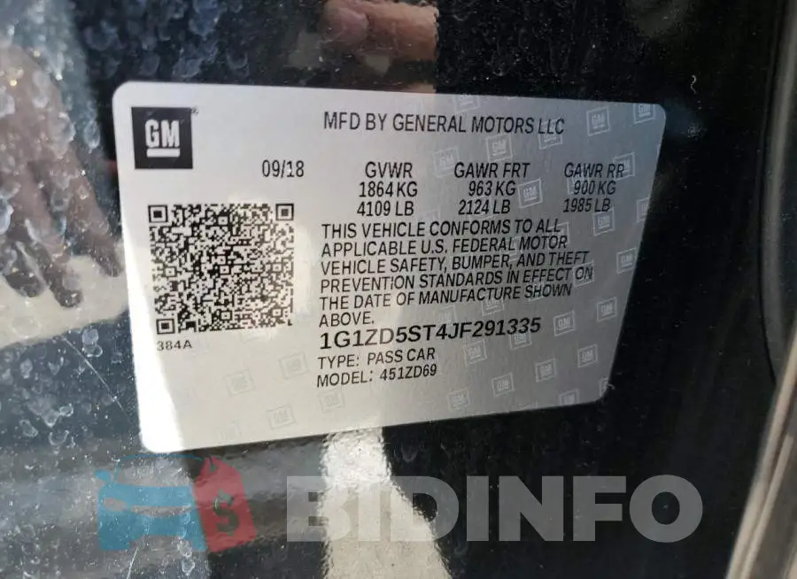 1G1ZD5ST4JF291335 Photo# 10