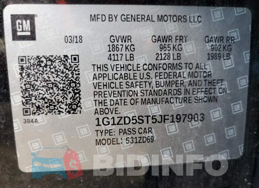 1G1ZD5ST5JF197903 Photo# 10