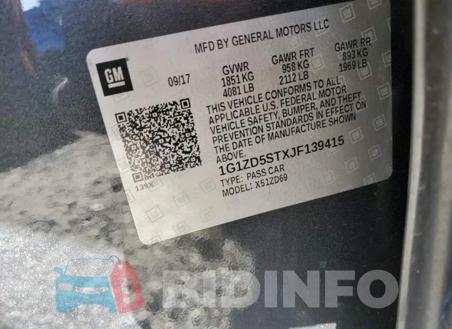 1G1ZD5STXJF139415 Photo# 10