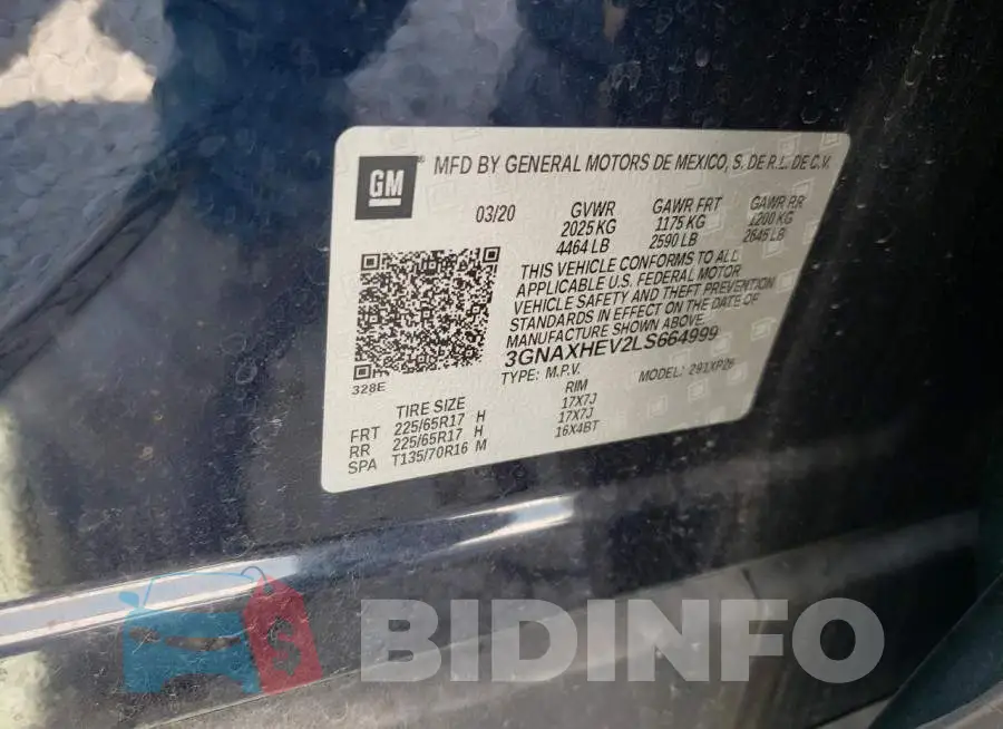 3GNAXHEV2LS664999 Photo# 10