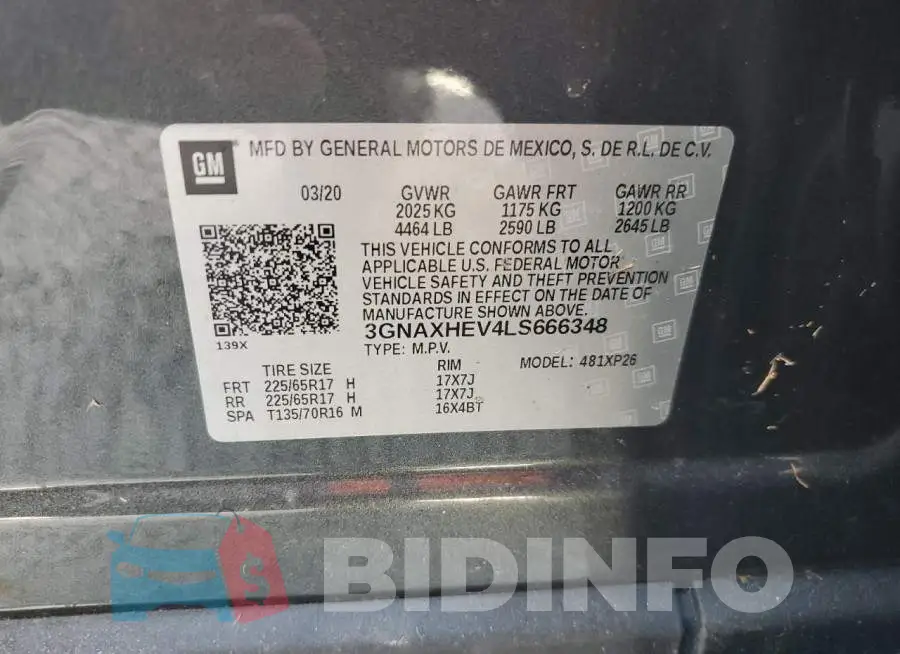 3GNAXHEV4LS666348 Photo# 10
