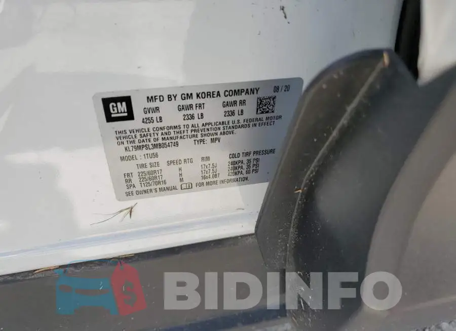 KL79MPSL3MB054749 Photo# 10
