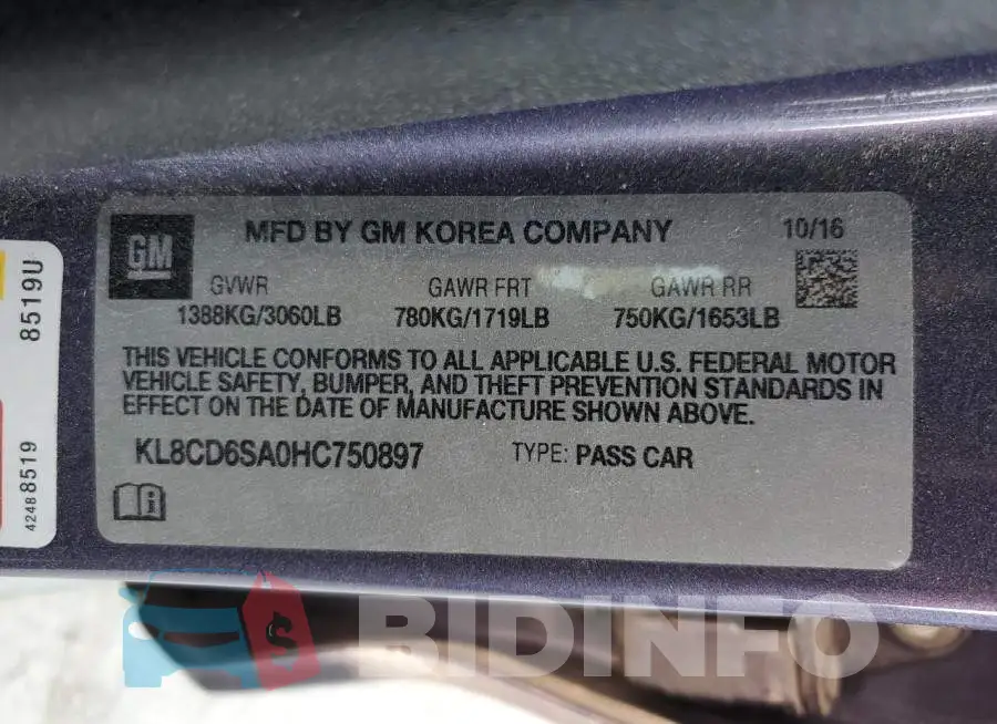 KL8CD6SA0HC750897 Photo# 10