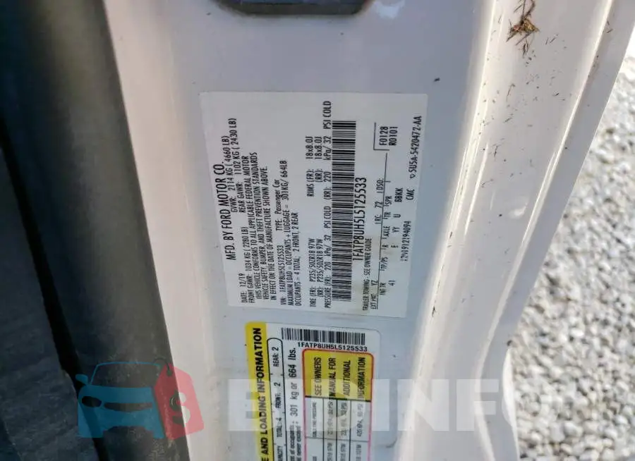 1FATP8UH5L5125533 Photo# 12