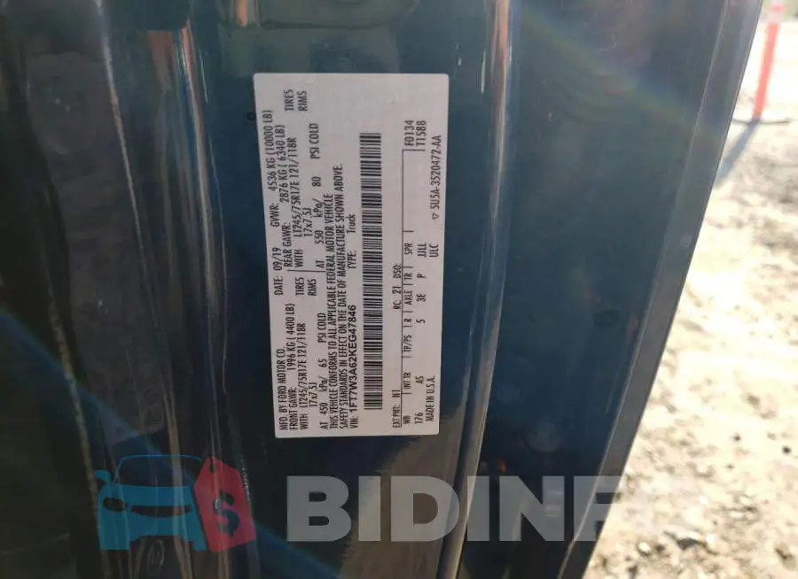 1FT7W3A62KEG47846 Photo# 10