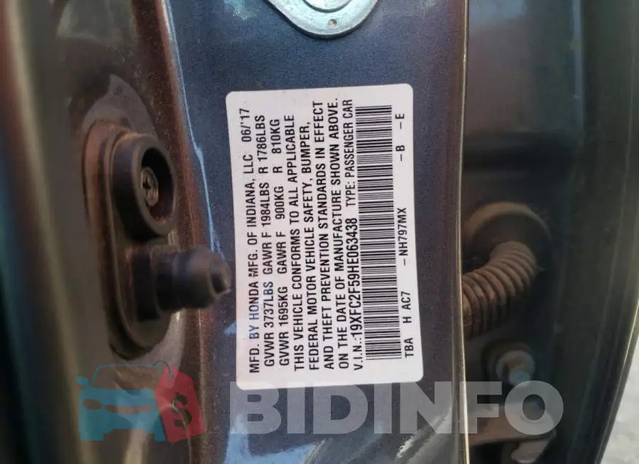 19XFC2F59HE063438 Photo# 10