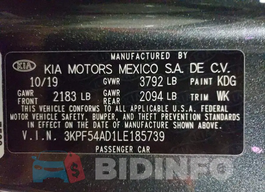 3KPF54AD1LE185739 Photo# 10