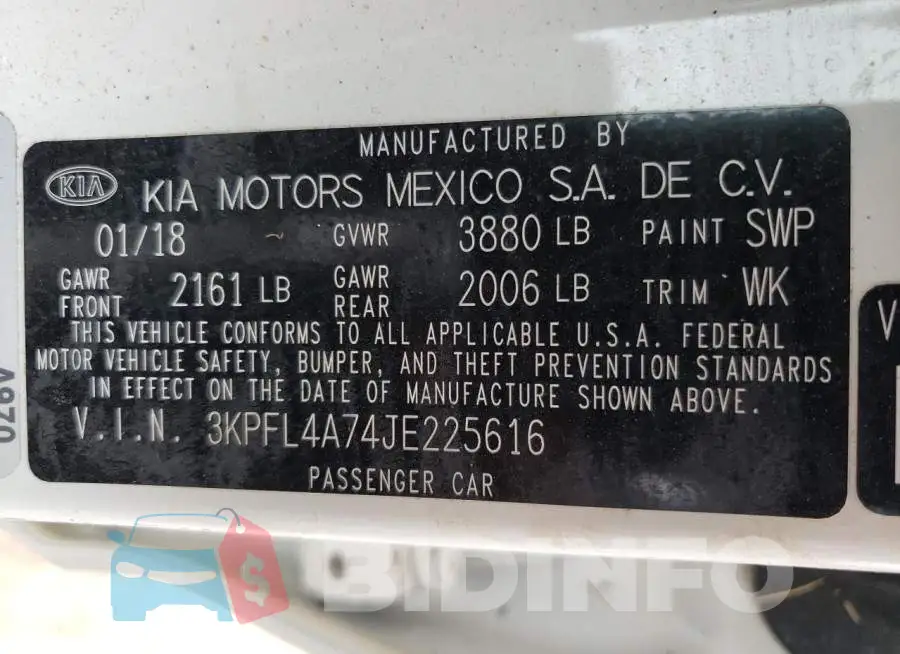3KPFL4A74JE225616 Photo# 10