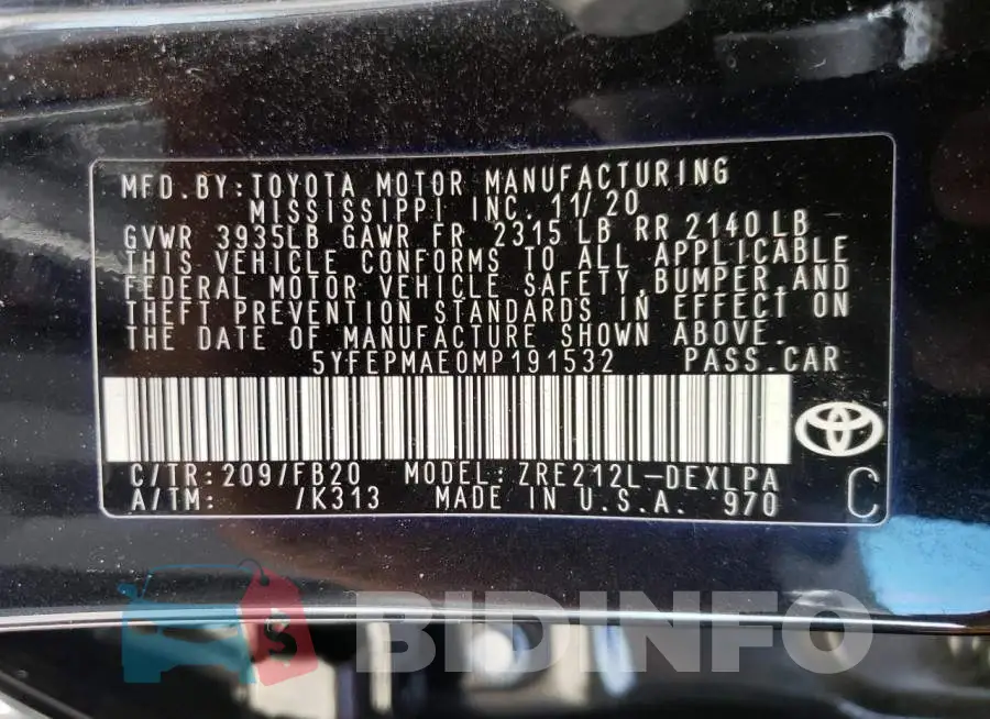 5YFEPMAE0MP191532 Photo# 12