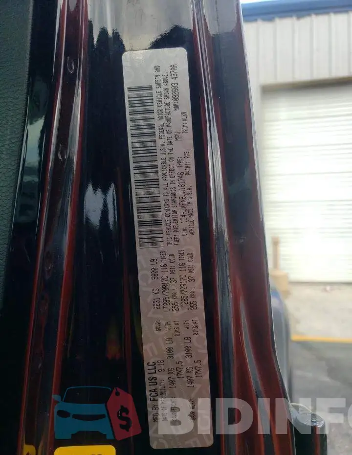 1C4HJXFN8JW181746 Photo# 10