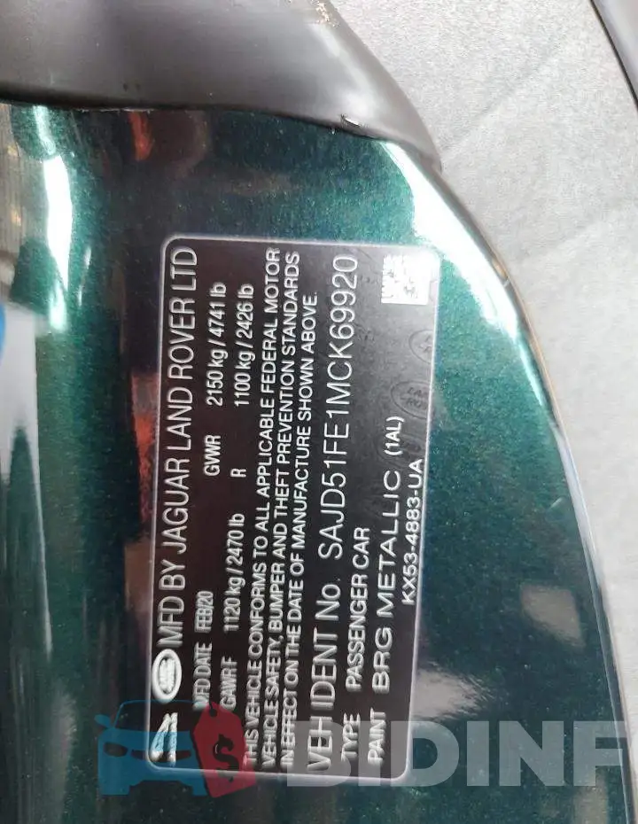 SAJD51FE1MCK69920 Photo# 10