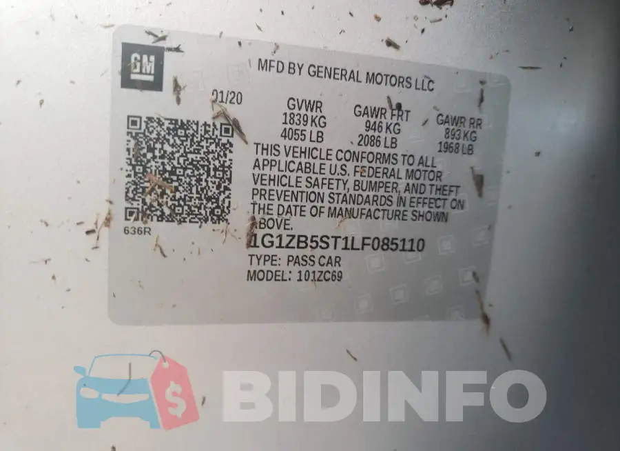 1G1ZB5ST1LF085110 Photo# 10