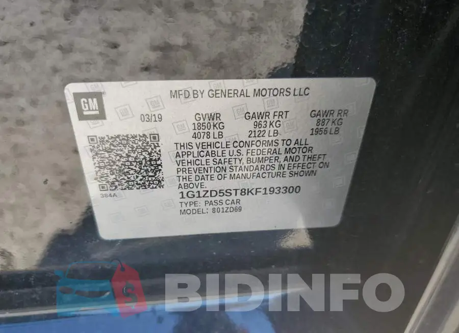 1G1ZD5ST8KF193300 Photo# 10