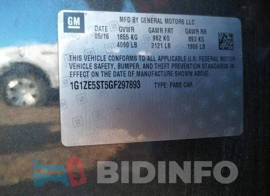 1G1ZE5ST5GF297893 Photo# 10