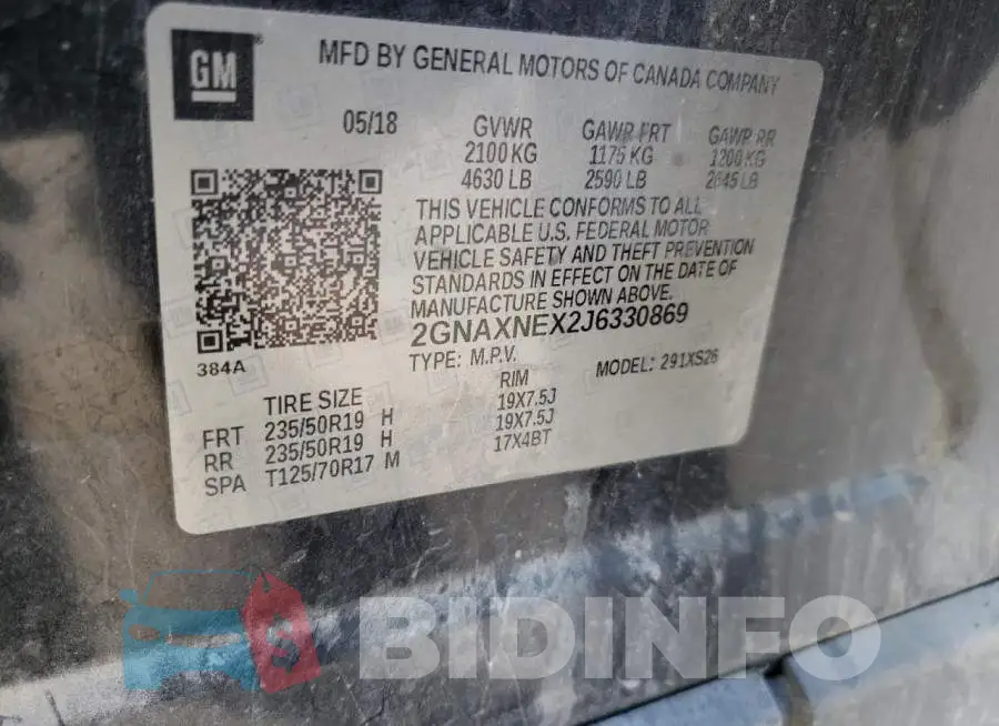 2GNAXNEX2J6330869 Photo# 10