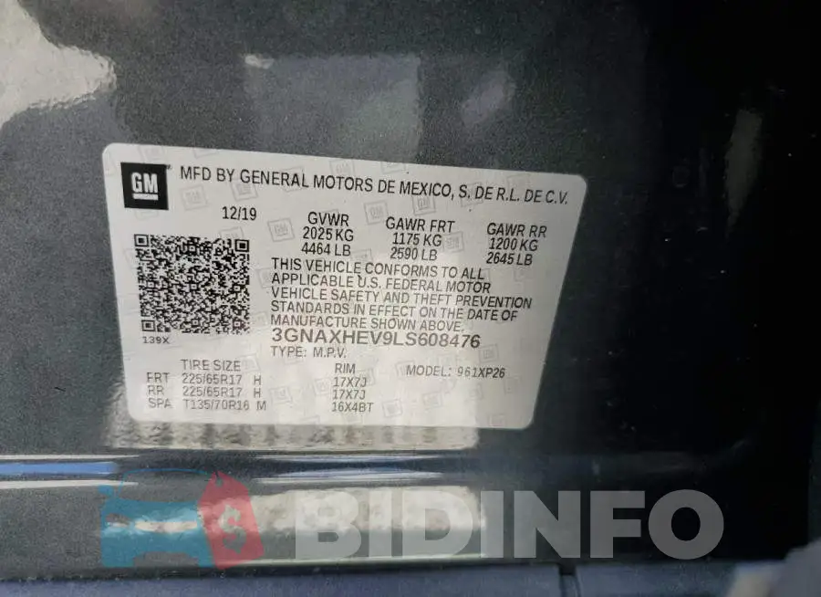 3GNAXHEV9LS608476 Photo# 10