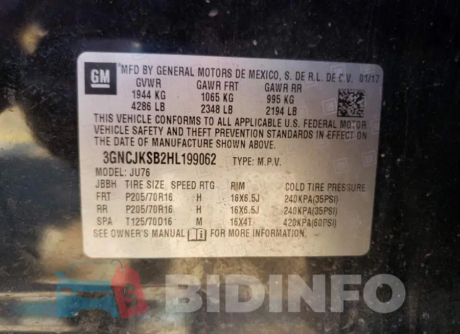3GNCJKSB2HL199062 Photo# 10